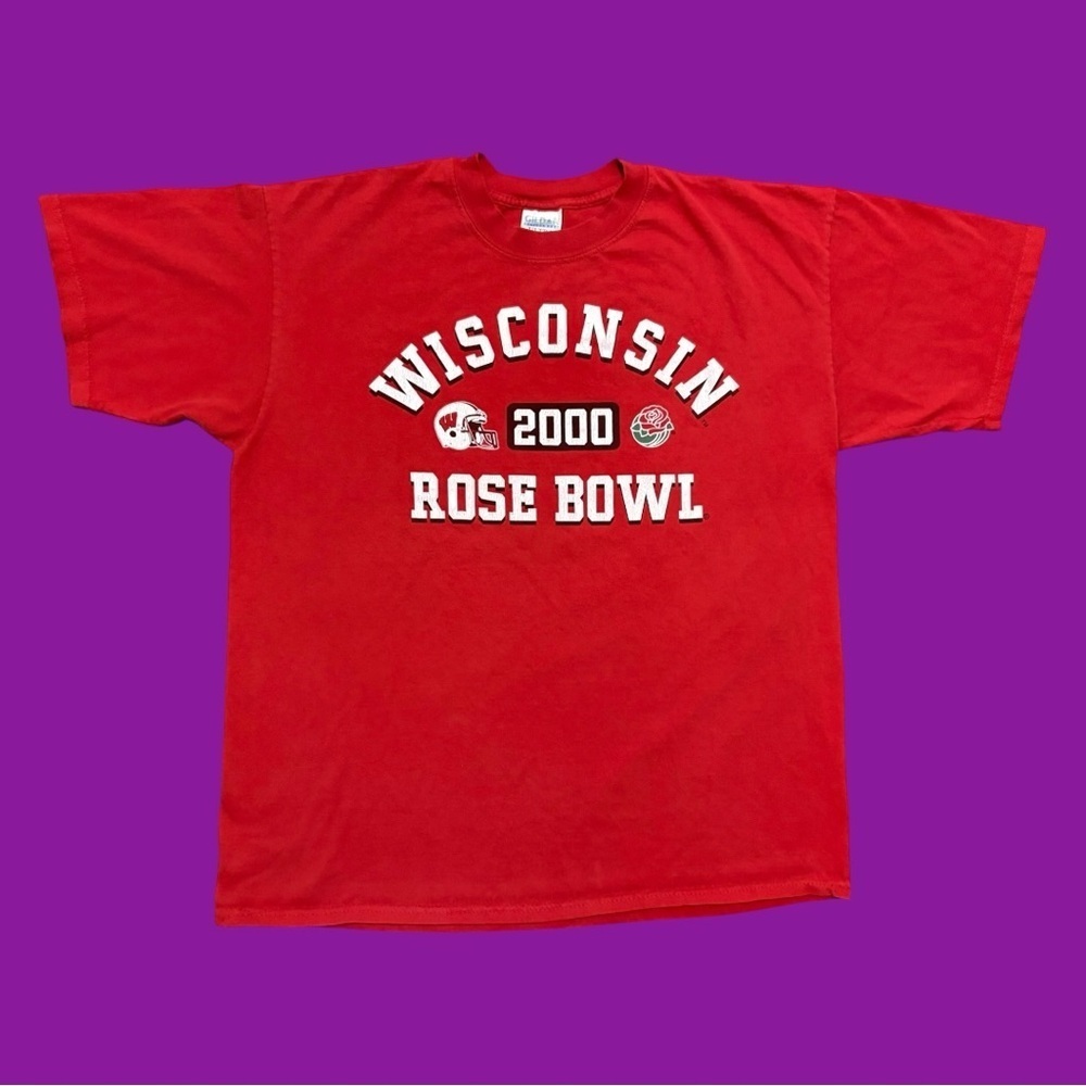 Y2K Wisconsin Badgers 2000 Rose Bowl Tee